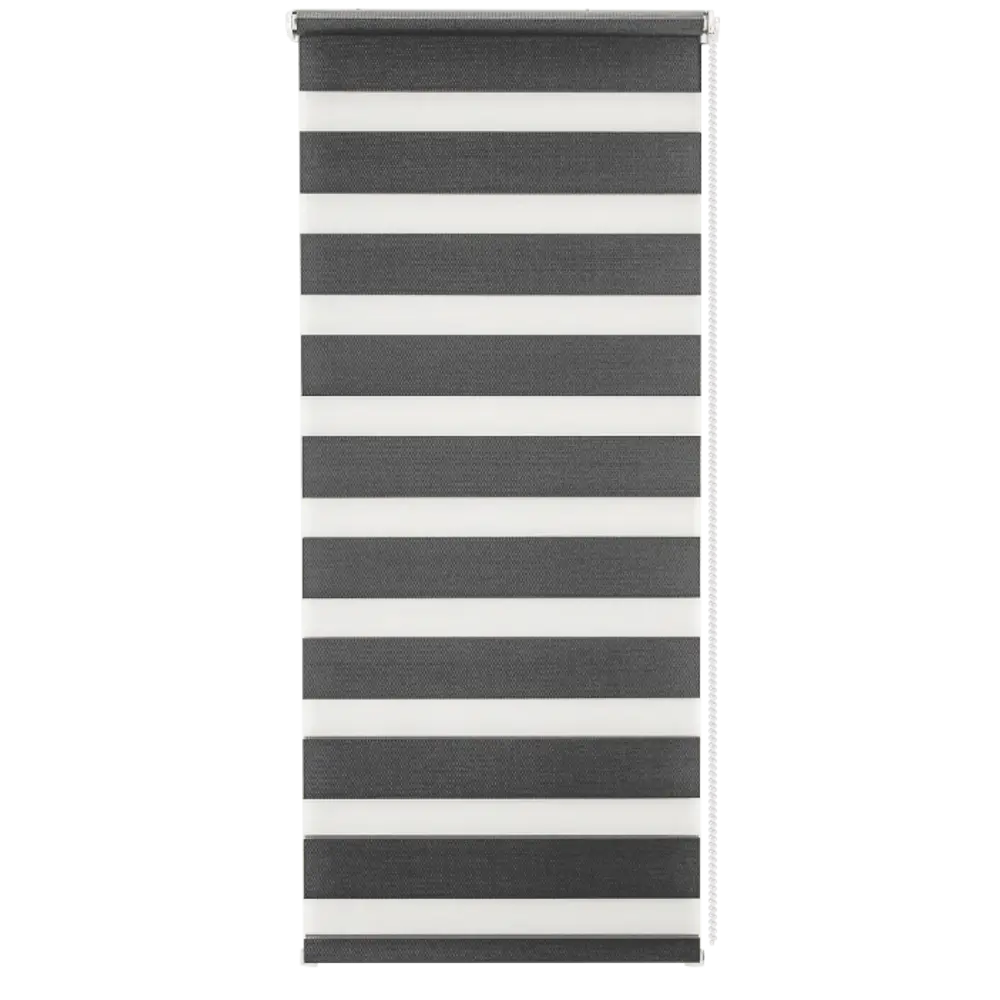 Штора рулонная день-ночь Silver 55x160 см графит 82614440 STLM-2096864 MIAMOZA Д/Н SILVER