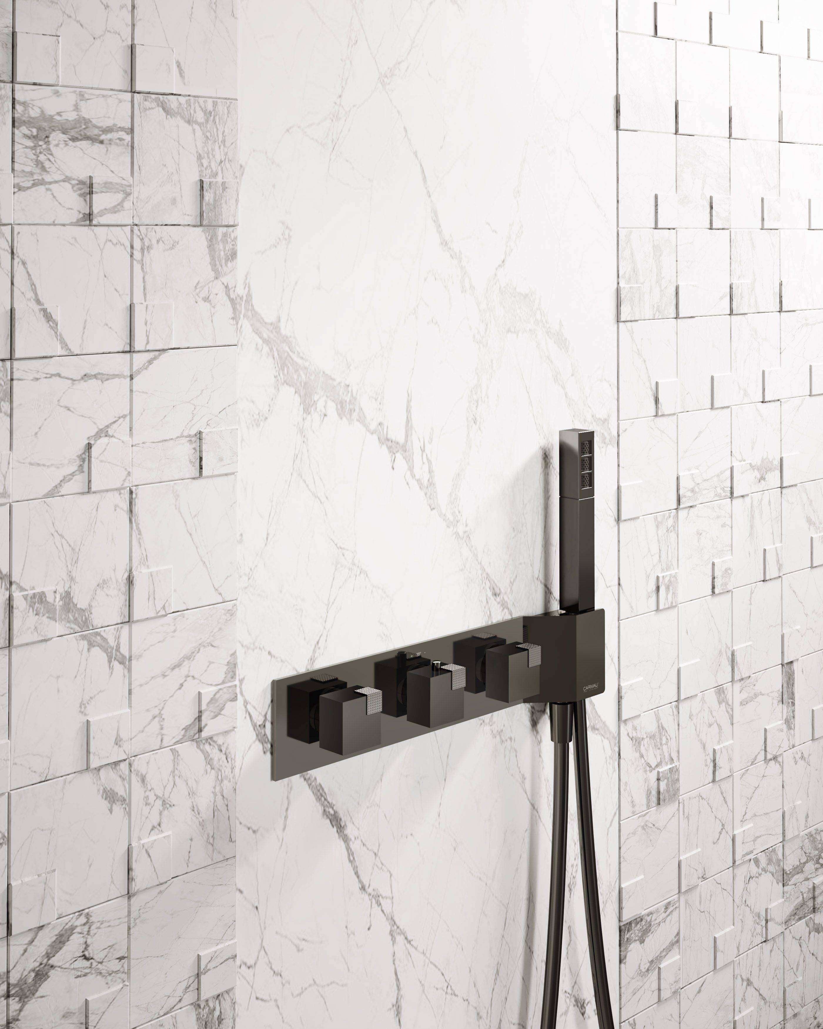Встраиваемый термостатический смеситель для душа с ручным душем CARIMALI O-CUBE ARCH-00101747
