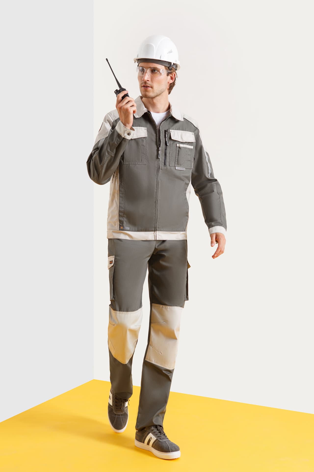 4957105 Костюм  NEW серый хаки с серым песком STATUS  Летняя спецодежда  размер 60-62/170-176  - Вид №6