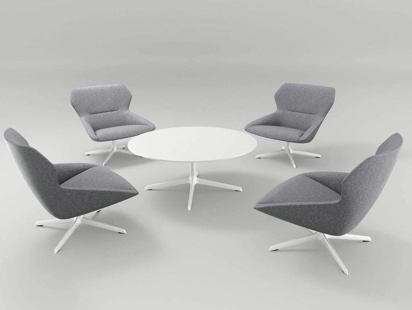 Brunner Вращающееся кресло из ткани с 4 спицами и подлокотниками Ray sun-id-1484335 - Вид №2