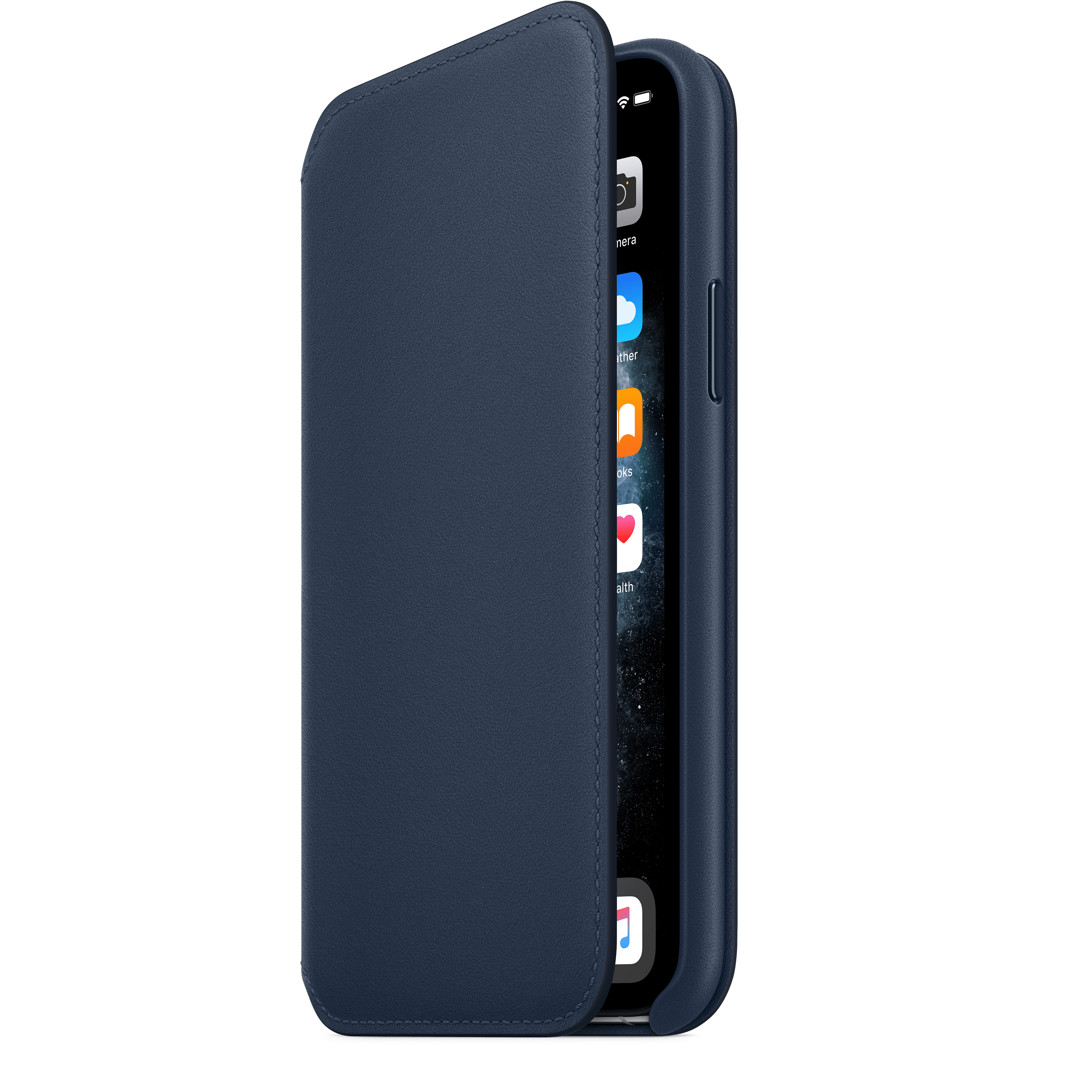 MY1L2ZM/A Iphone 11 pro leather folio - deep sea blue Apple Santreyd  - Вид №4