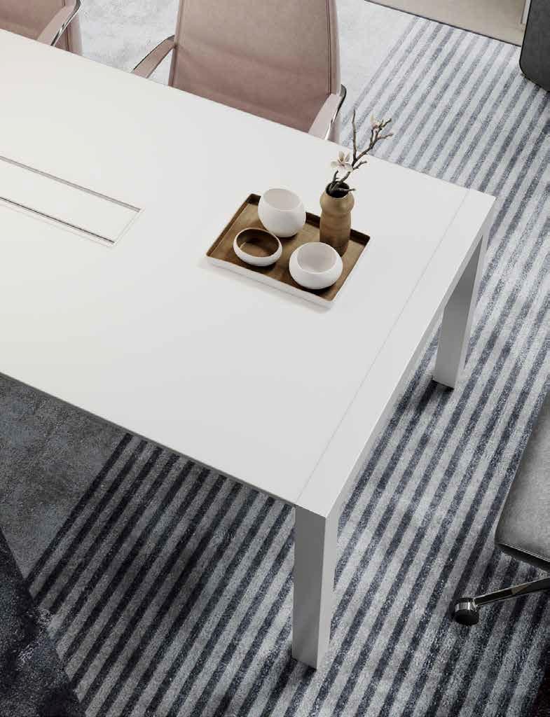 PROF Прямоугольный стол для совещаний с системой управления кабелями Extralight sun-id-1434582 - Вид №5