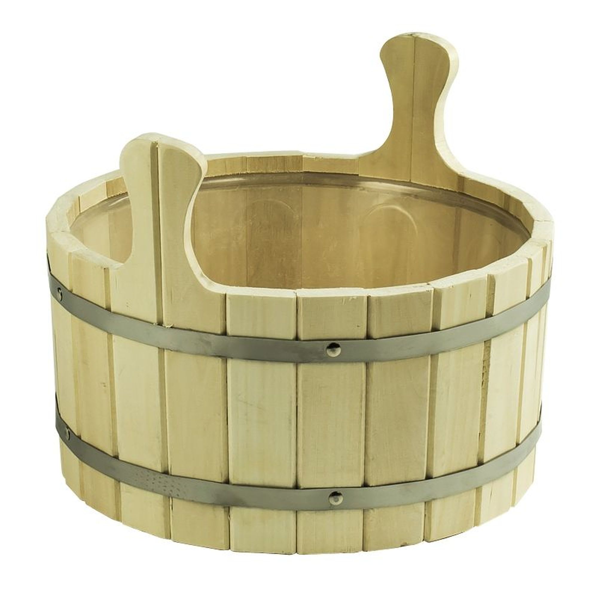 13792916 Шайка для бани 10 л с пластиковой вставкой Santreyd 