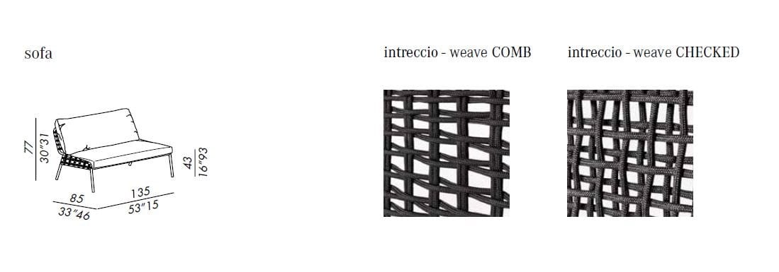 2-местный садовый диван Meridiani Zoe Open Air ARCH-00032508 - Вид №3