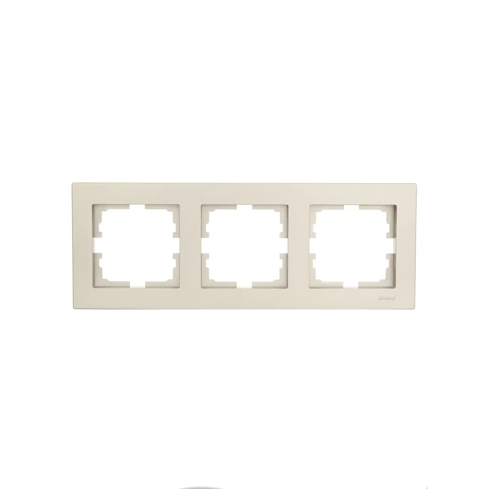 Рамка Lezard Vesna для розеток и выключателей на 3 поста в цвете титан 87103822 STLM-1570664