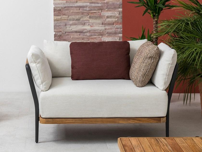 MANUTTI Садовое кресло с подлокотниками, обитое тканью Flex 1s / 1s048 - Вид №3