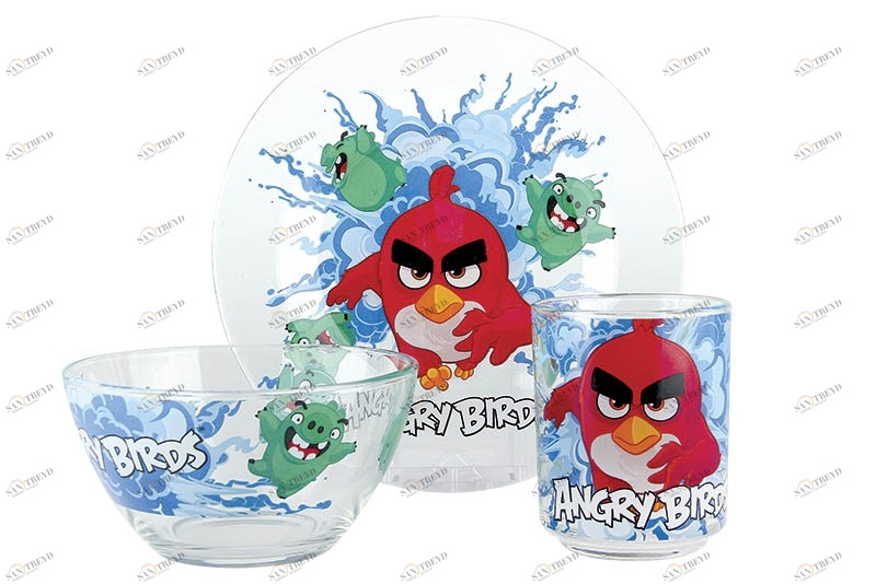 Набор Angry Birds Movie Прозрачный КОРАЛЛ ANGRY BIRDS MOVIE 029588 Прозрачный;красный;голубой 