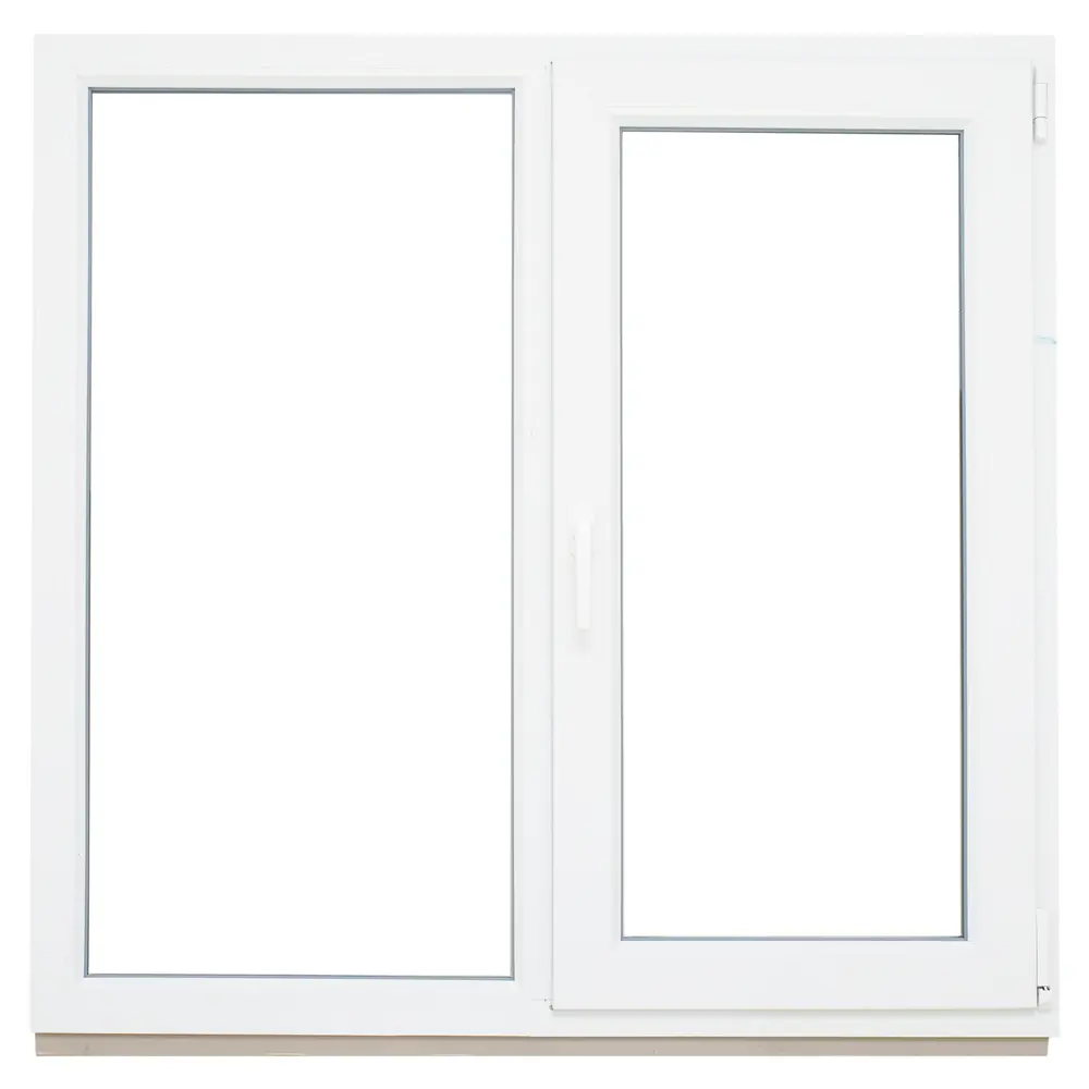 Окно ПВХ двустворчатое 144x145 см глухое/поворотно-откидное правое DECEUNINCK STLM-2204612 - Вид №1