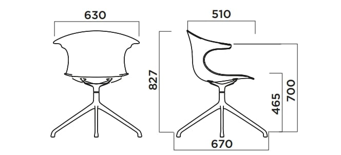 Деревянный стул с подлокотниками Infiniti Loop 3D Wood ARCH-00060529 - Вид №3
