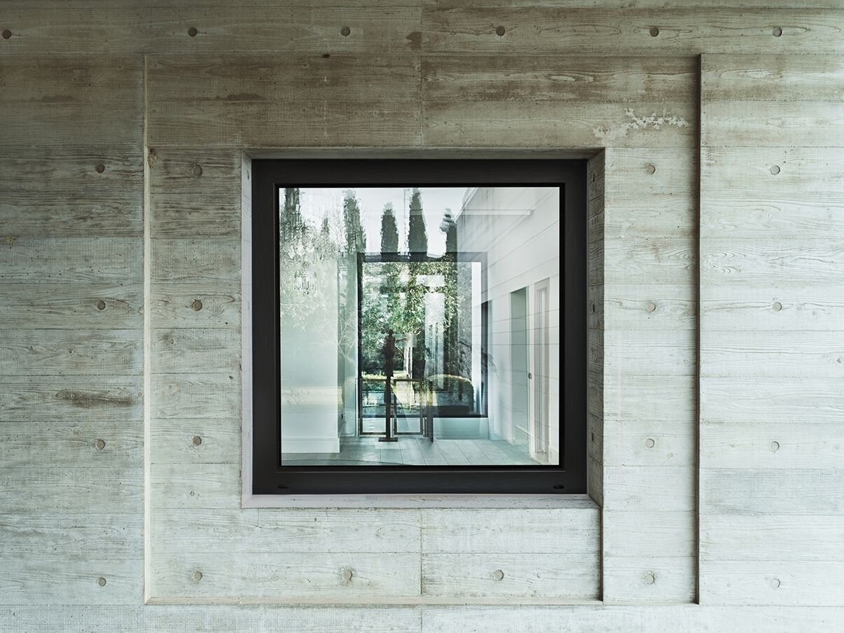 ПВХ створки тепловой резки окна GC Infissi OKULTA ARCH-00058964