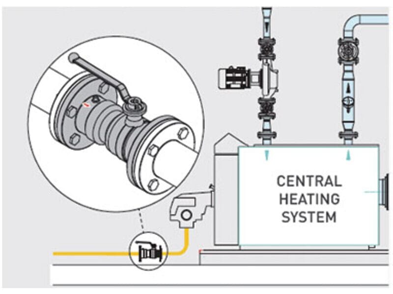 Запорный клапан с предохранительным устройством Firebag® фланцевая версия DIN EN 1092 TECO G4-G4F ARCH-00007638 - Вид №2