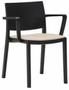 Andreu World Деревянный стул со встроенной подушкой Duos So2755