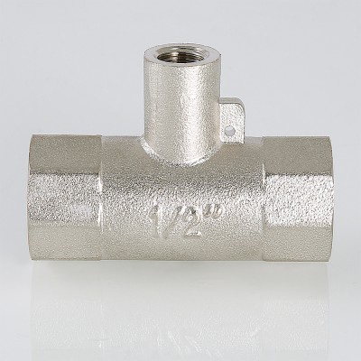 VTr.250.N.0006 Тройник для подключения датчика температуры Valtec 1" x M10 x 1"  - Вид №4