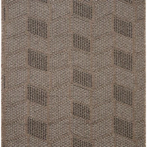 Дорожка ковровая «Зиг-заг 020-19171» 1 м, цвет бежевый