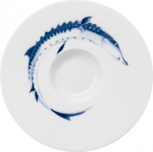 10577471 Hering Berlin Икорница Hering Berlin "Осетр" "Океан" 18,5см Фарфор