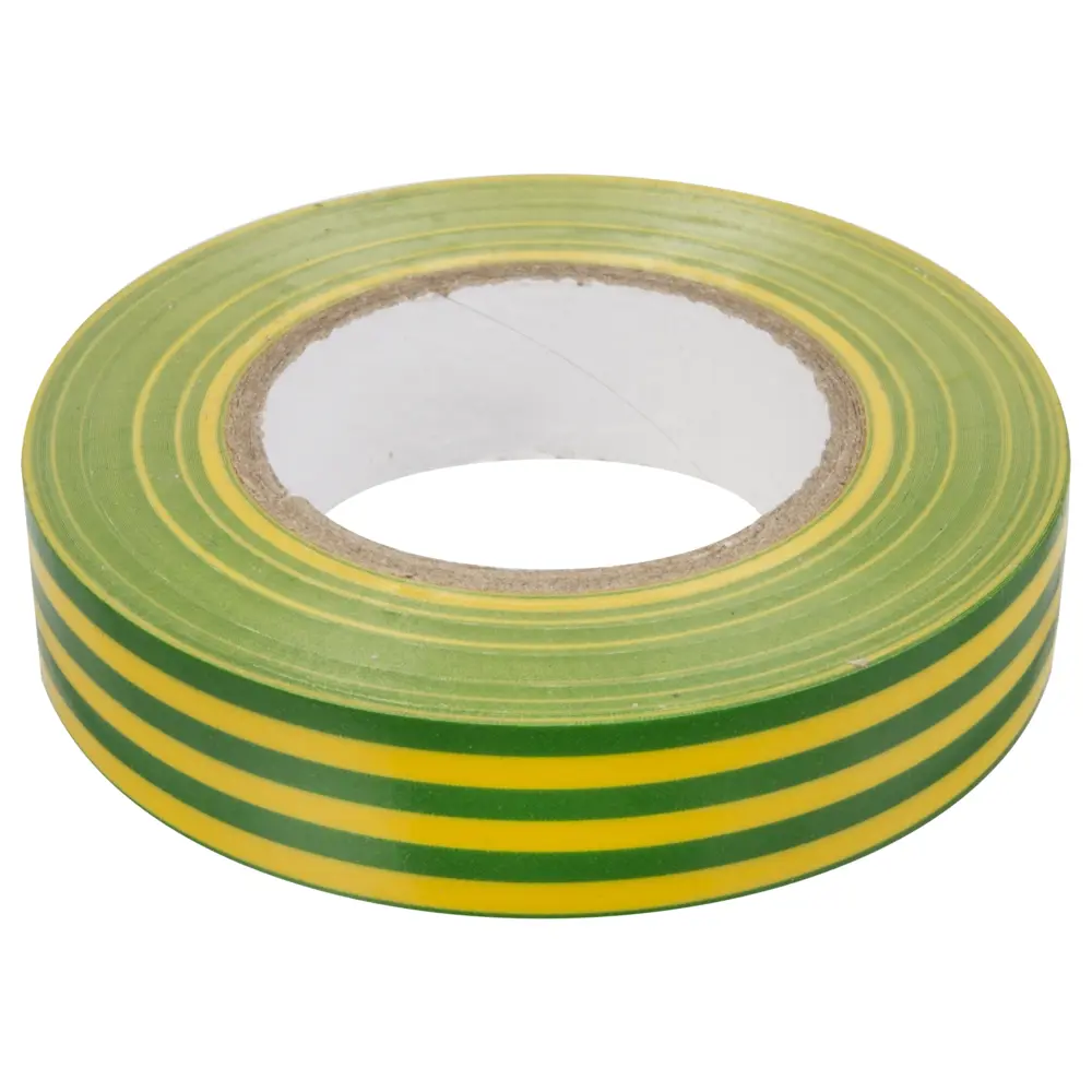 Изолента IEK Home желто-зеленая для заземления 15 мм × 20 м 12463125 STLM-0002210