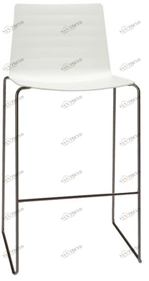 Andreu World Стул барный полимерный на салазках Flex outdoor Bq1328