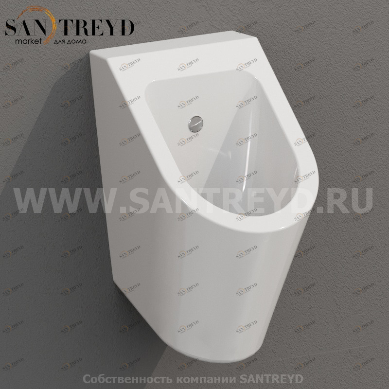 FO030BI Настенный писсуар, уринал с мушкой Ceramica Globo FORTY3