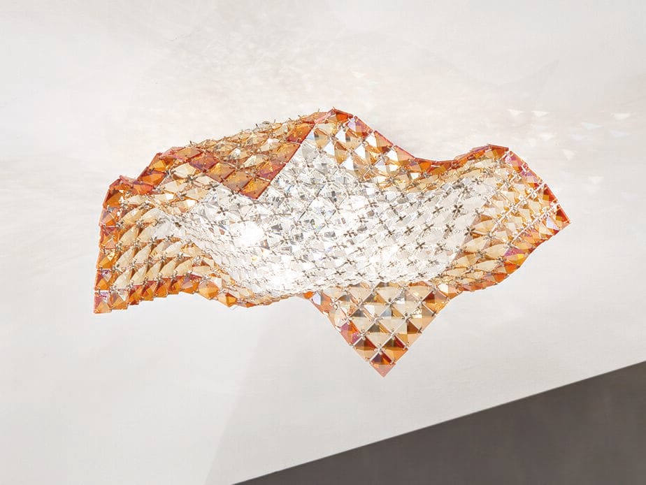Стеклянный потолочный светильник с кристаллами Fan Europe Lighting окружающий свет дизайн ARCH-00037344