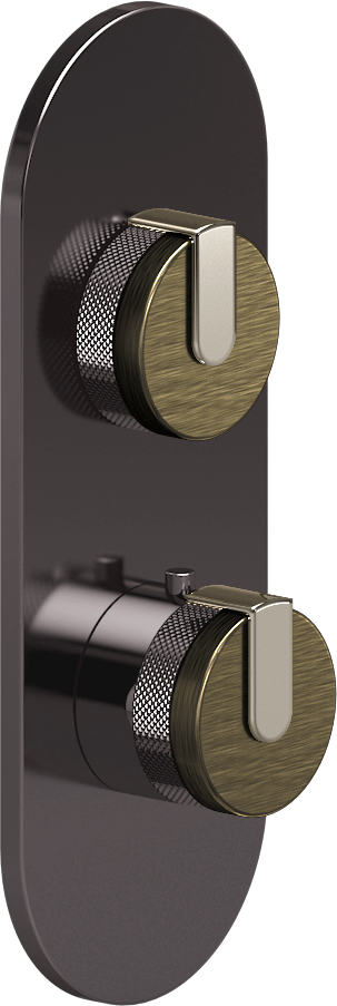 E-8026-R1VBBE0-L1PN-OX-T Планка M-Series с 2 ручками - Внешняя часть GRAFF MOD+