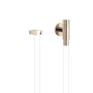 WATER TUBE Настенное колено Кнайпа с держателем шланга и отдельными розетками FlowReduce - Светлое золото