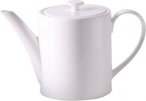 1044365 Dibbern Кофейник цилиндрический Dibbern "Белый декор" 1,2л Фарфор костяной