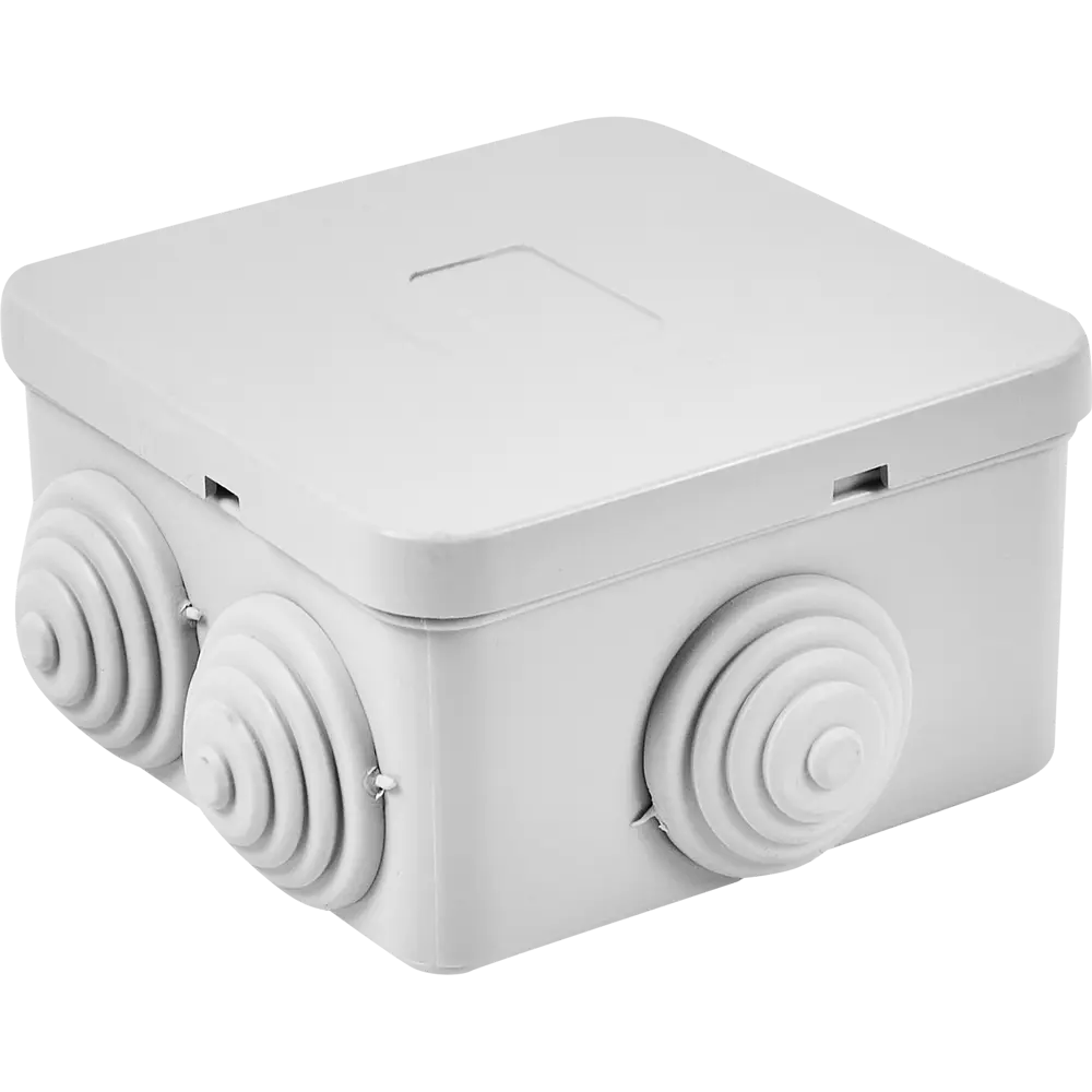 Распределительная коробка Lexman открытого типа 70x70x40 мм с защитой IP55 88460766 STLM-1111224