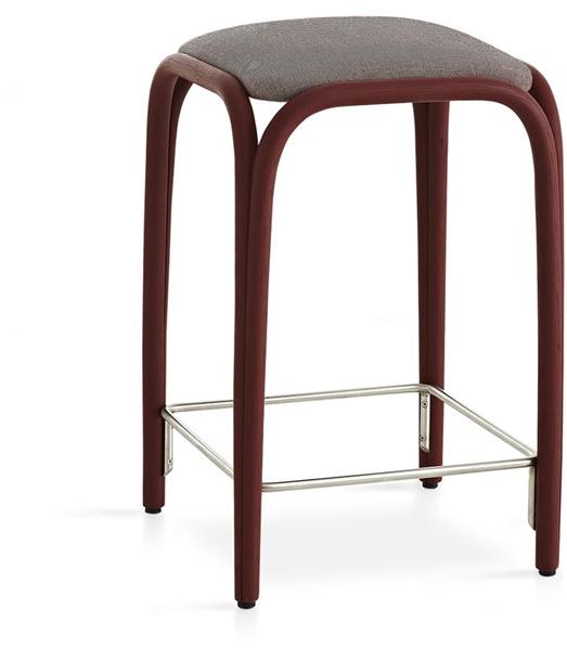 EXPORMIM Высокий табурет из ротанга со встроенной подушкой Fontal T019 u / t018 u - Вид №1