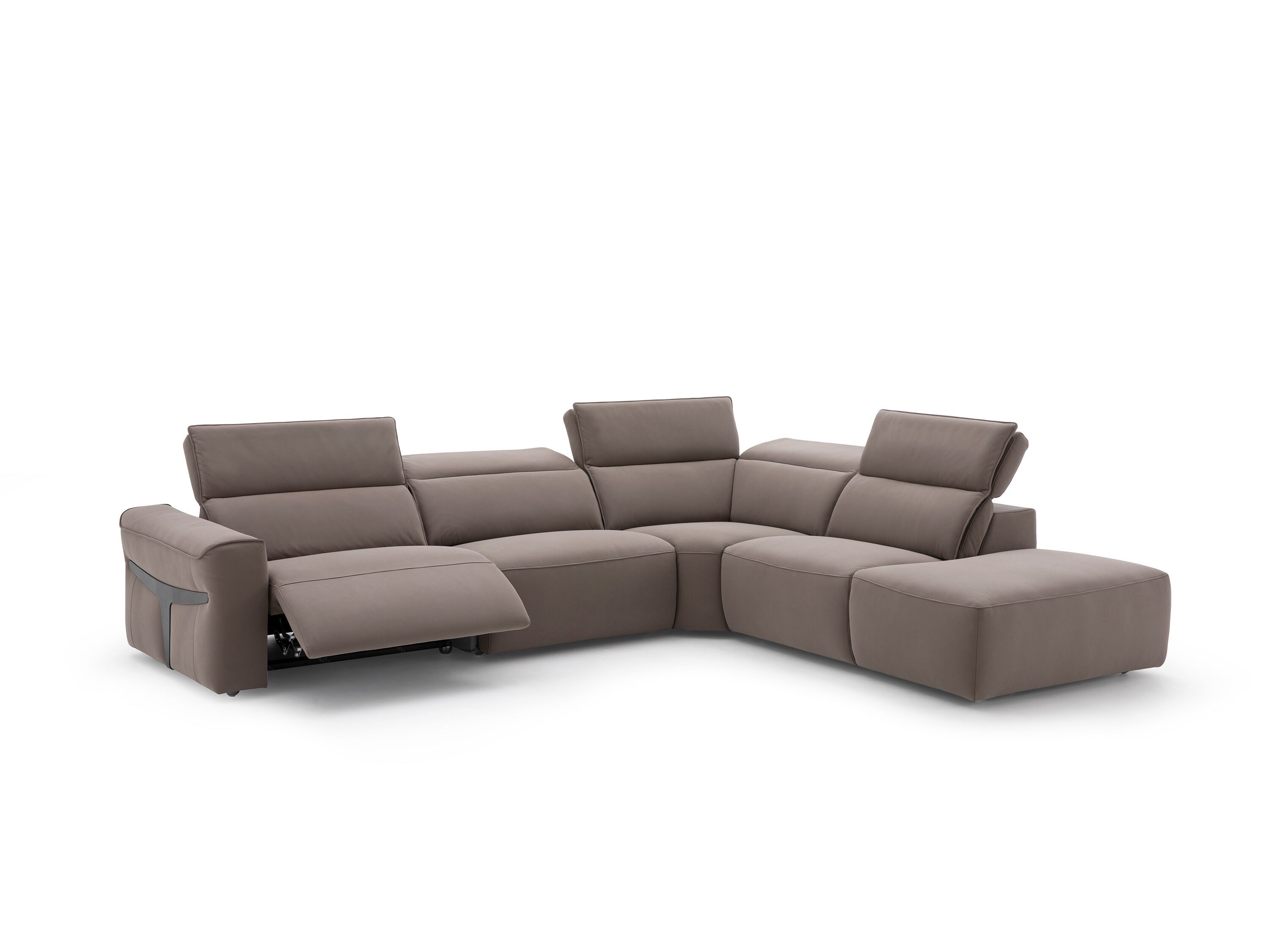 Кожаный угловой диван с электрическим движением CAMPO DE' FIORI CDF263 ARCH-00079306 - Вид №1