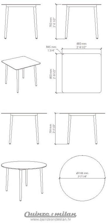 Quinze & Milan Квадратный стол в hpl Pilot sun-id-1442747 - Вид №7