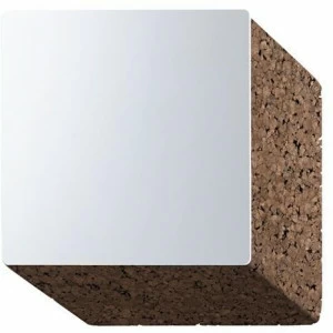 BlackCork Квадратное пробковое зеркало с настенной рамой Exo