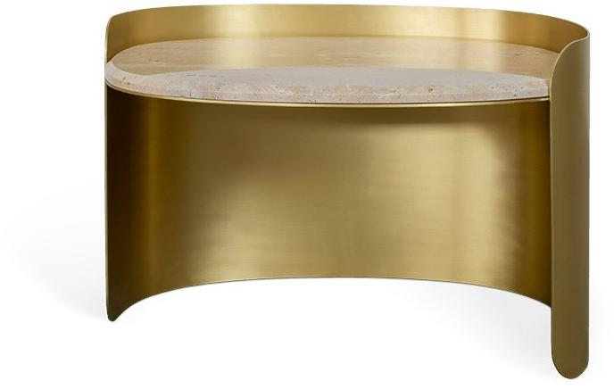 Essential Home Овальный сервировочный столик из латуни Happy few sun-id-1482727 - Вид №1