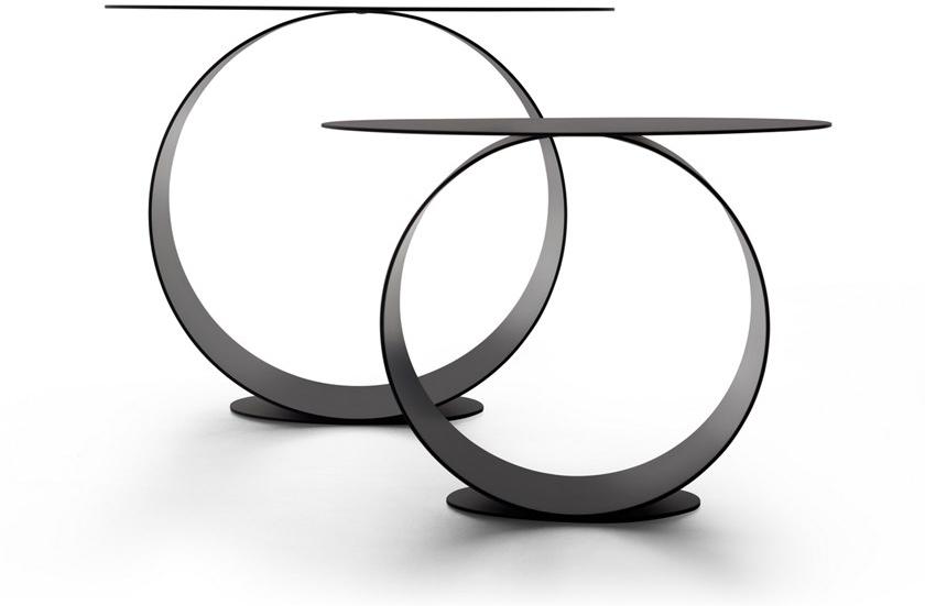 MDF Italia Круглый журнальный столик из стали sun-id-1402496 - Вид №3