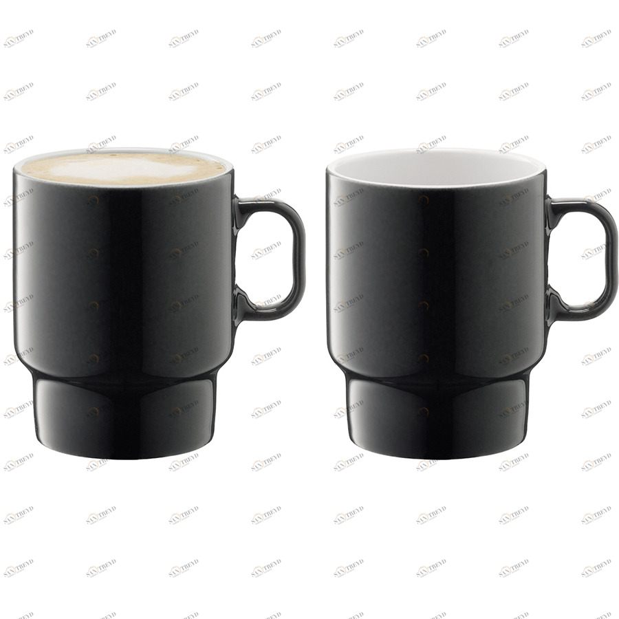 Набор из 2 чашек для капучино 380 мл серый Utility LSA INTERNATIONAL UTILITY 00-3863557 Серый 