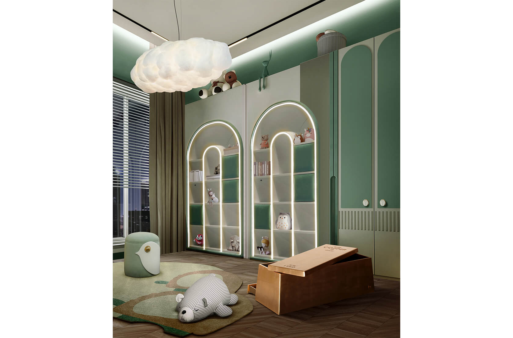 CIST464 Ящик для игрушек Медь Circu  - Вид №5