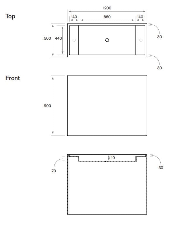 Одиночный отдельно стоящий умывальник из натурального камня COCOON Piet Boon ARCH-00115543 - Вид №1