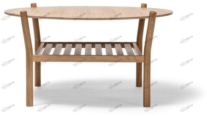 TON Круглый журнальный столик с журнальной полкой для гостиной Anix sun-id-1438608