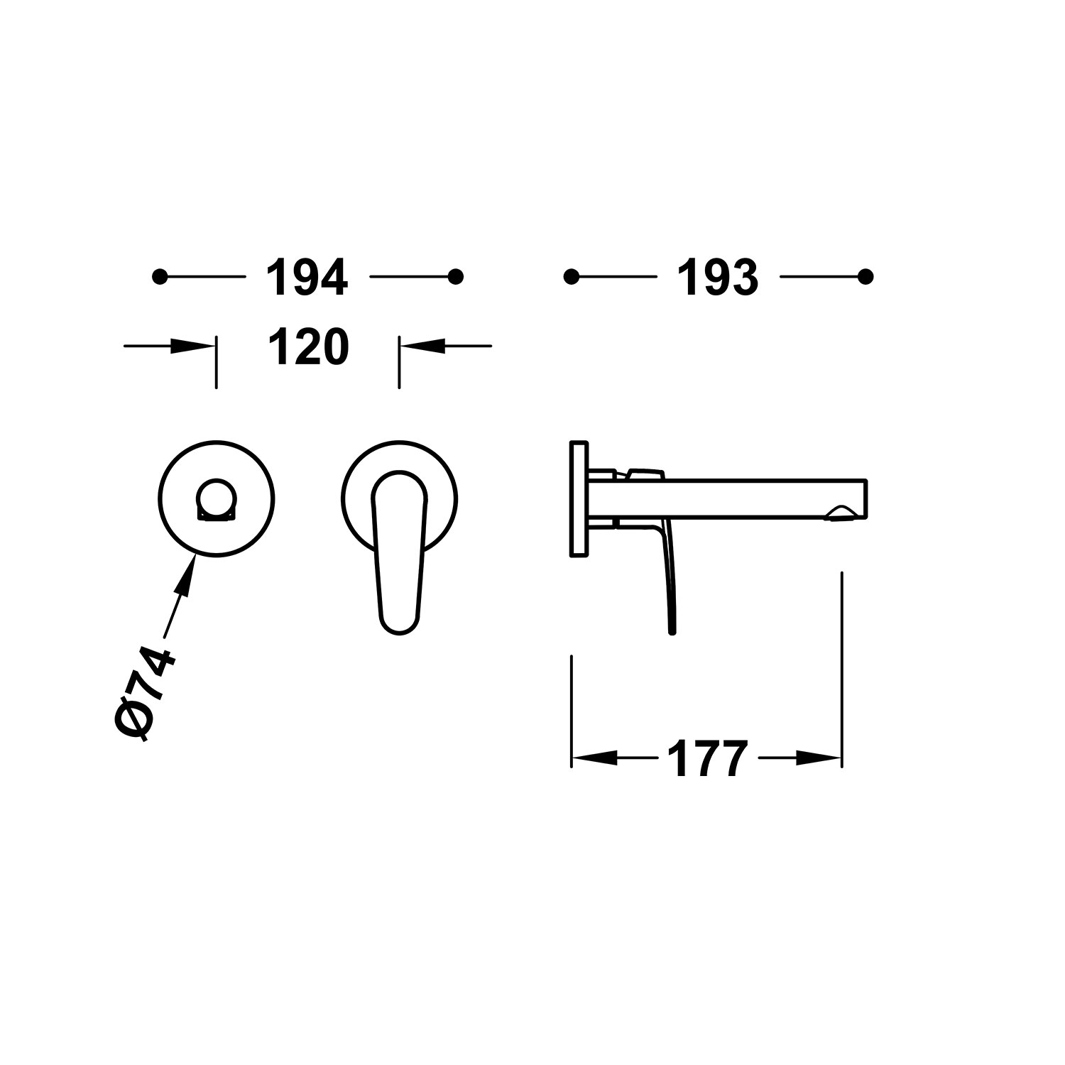 ПЛОСКАЯ видимая часть для корпуса встраиваемой раковины-22030021 TRES  - Вид №1