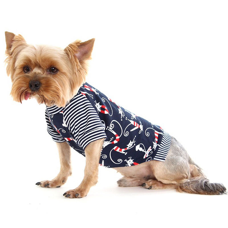 ПР0041605 Футболка для собак Коты унисекс размер L 28см YORIKI  - Вид №1