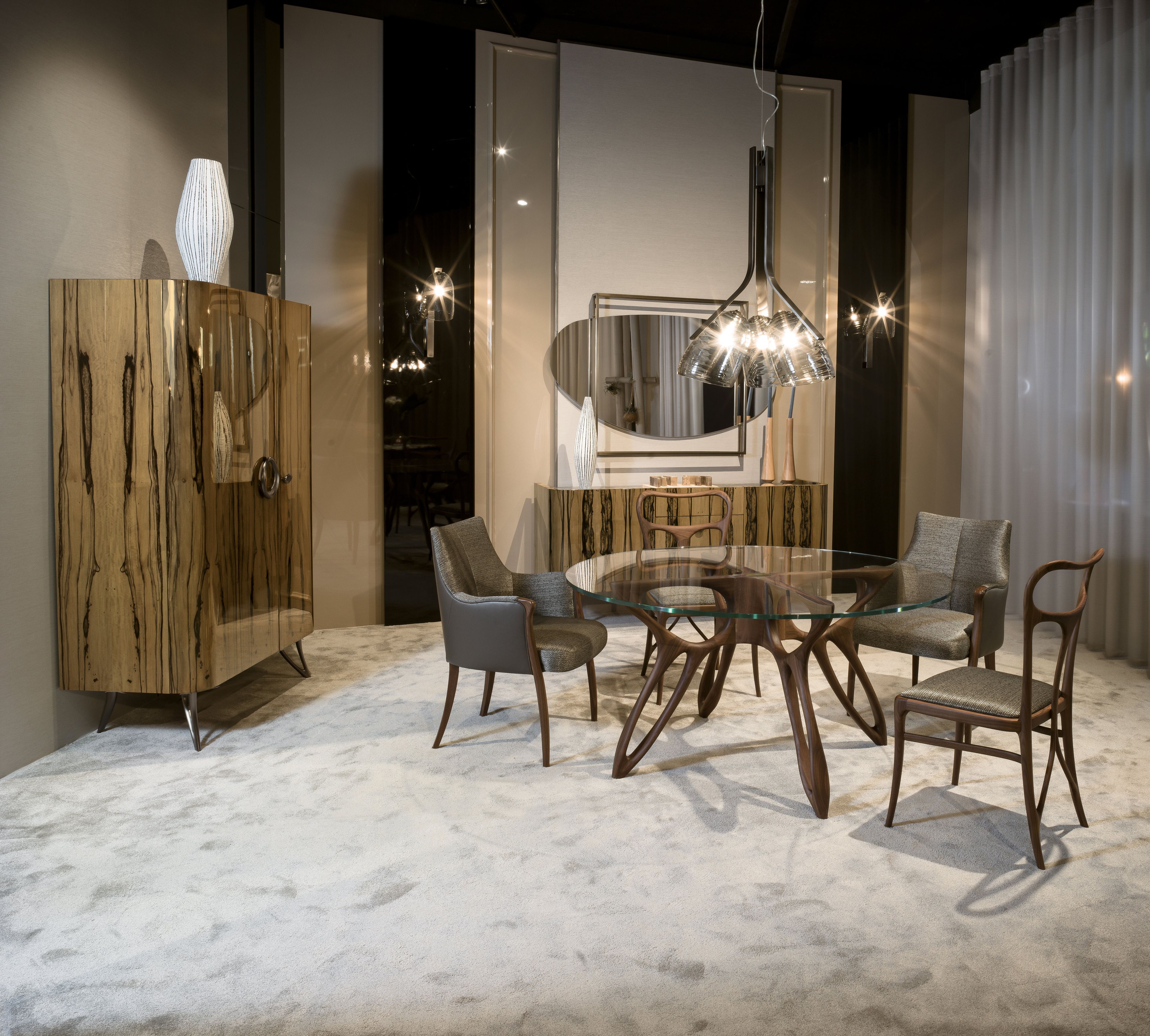 Эбеновый барный шкаф со встроенным освещением Bellotti Ezio ARCH-00117686 - Вид №1