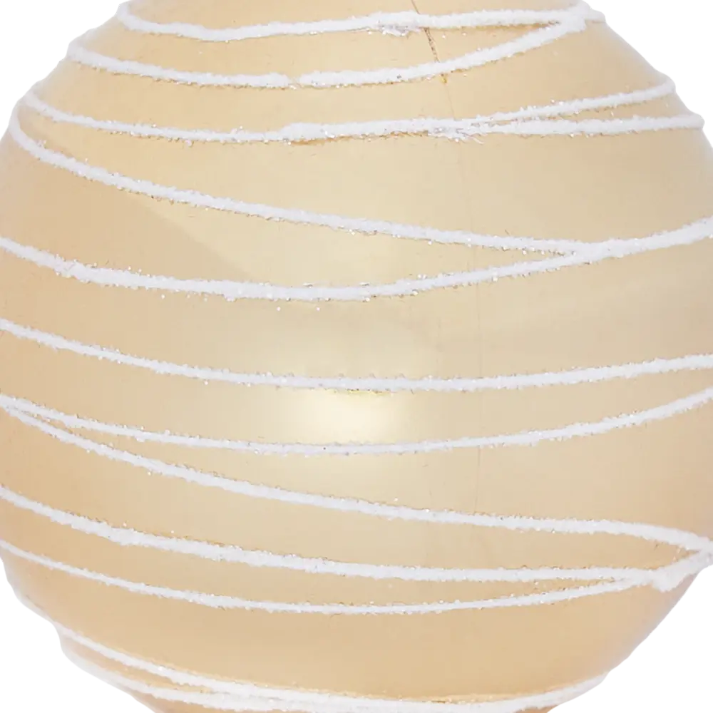 87036414 Елочное украшение Шар с узором Christmas ø7.8 см цвет золотой STLM-0950418 Santreyd  - Вид №2