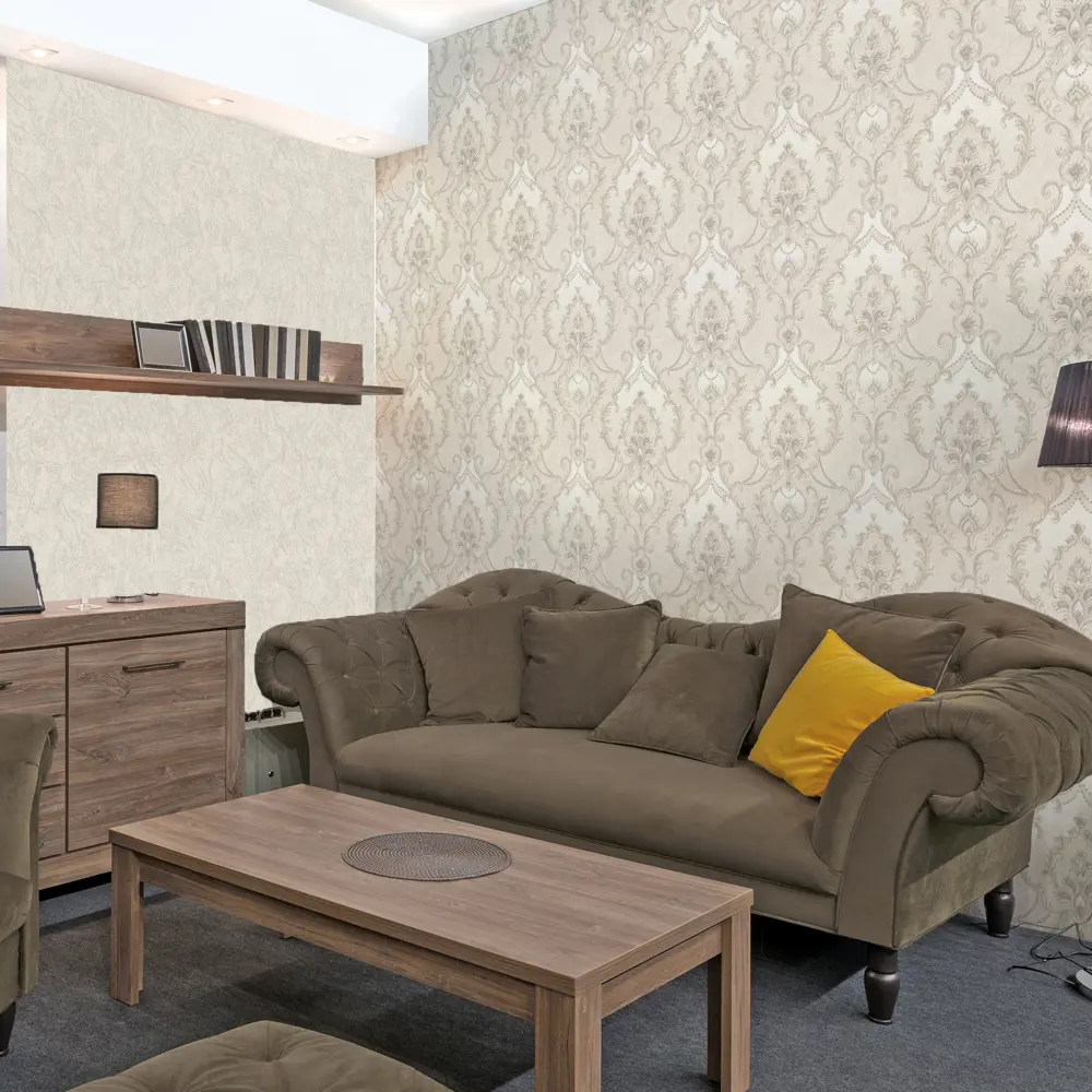 Обои флизелиновые Московская обойная фабрика Арабелла бежевые 1.06 м 4188-3 STLM-2055579 - Вид №3