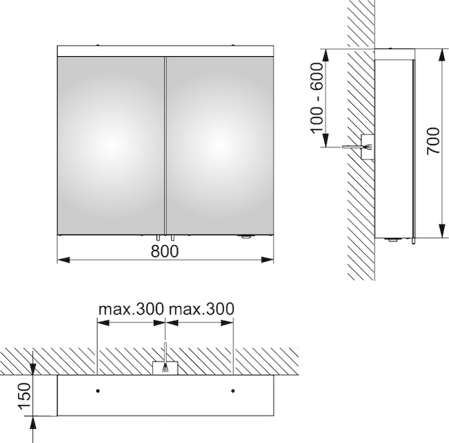 24203171301 Зеркальный шкаф KEUCO Royal Reflex.2 - Вид №2