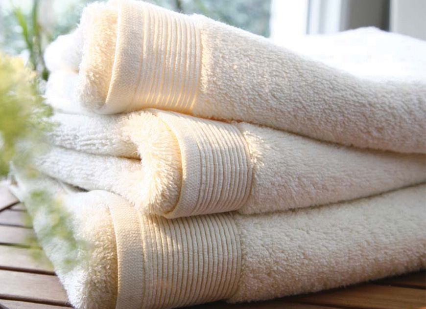 TOW_UNI_IV_55 Полотенце 55/110 ivoire слоновая кость хлопок 600гр/м2 Blanc des Vosges Santreyd 