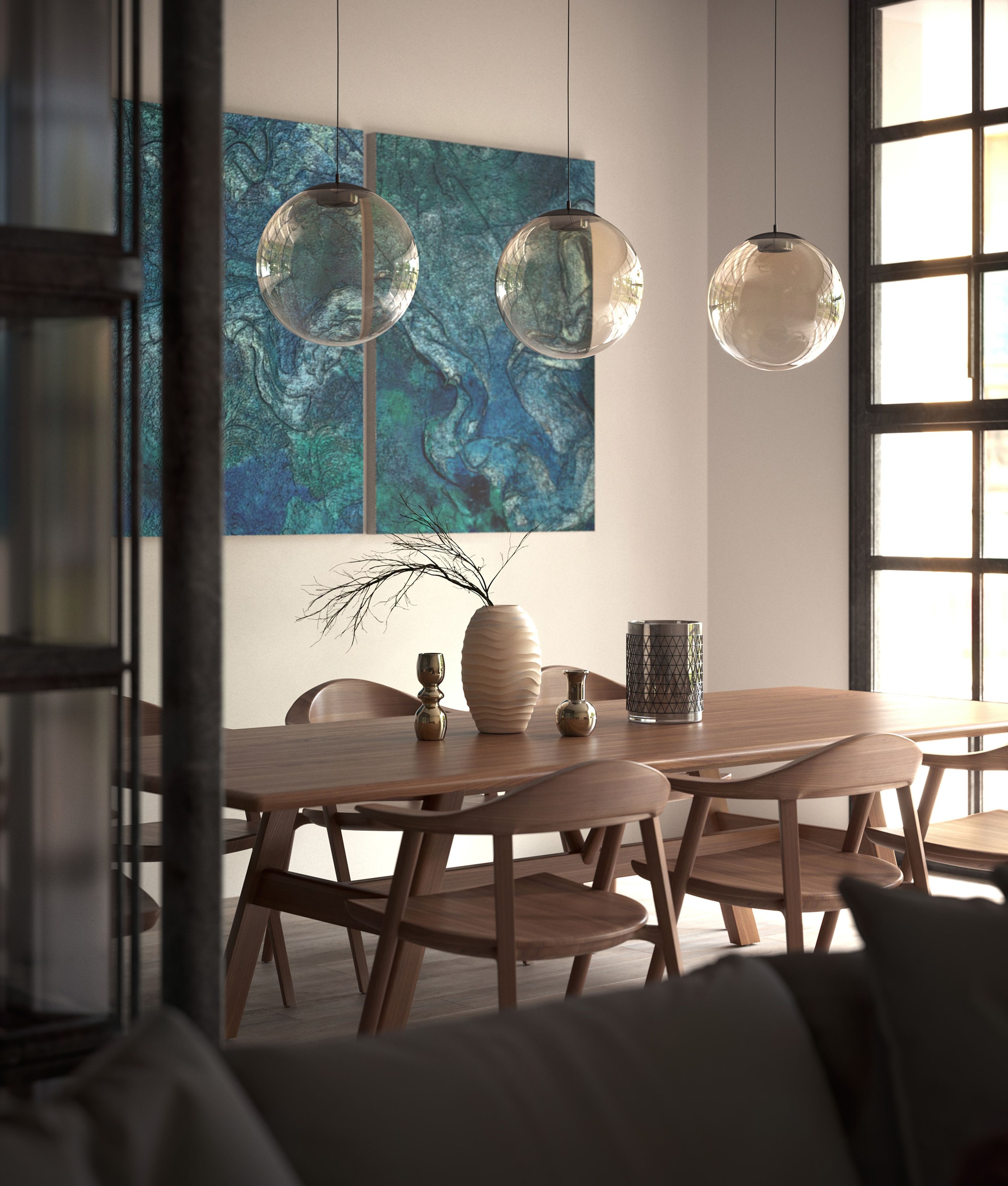 Выдувное стекло светодиодный подвесной светильник Cangini & Tucci Pit ARCH-00052128 - Вид №1