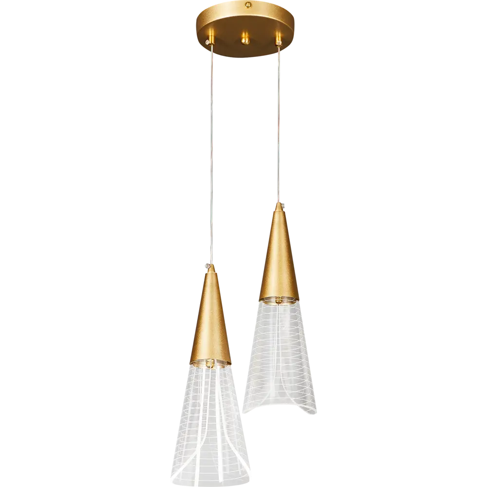 Светодиодный подвес двойной Natali Kovaltseva Triangle 14 Вт регулируемый белый свет STLM-2050462 - Вид №3