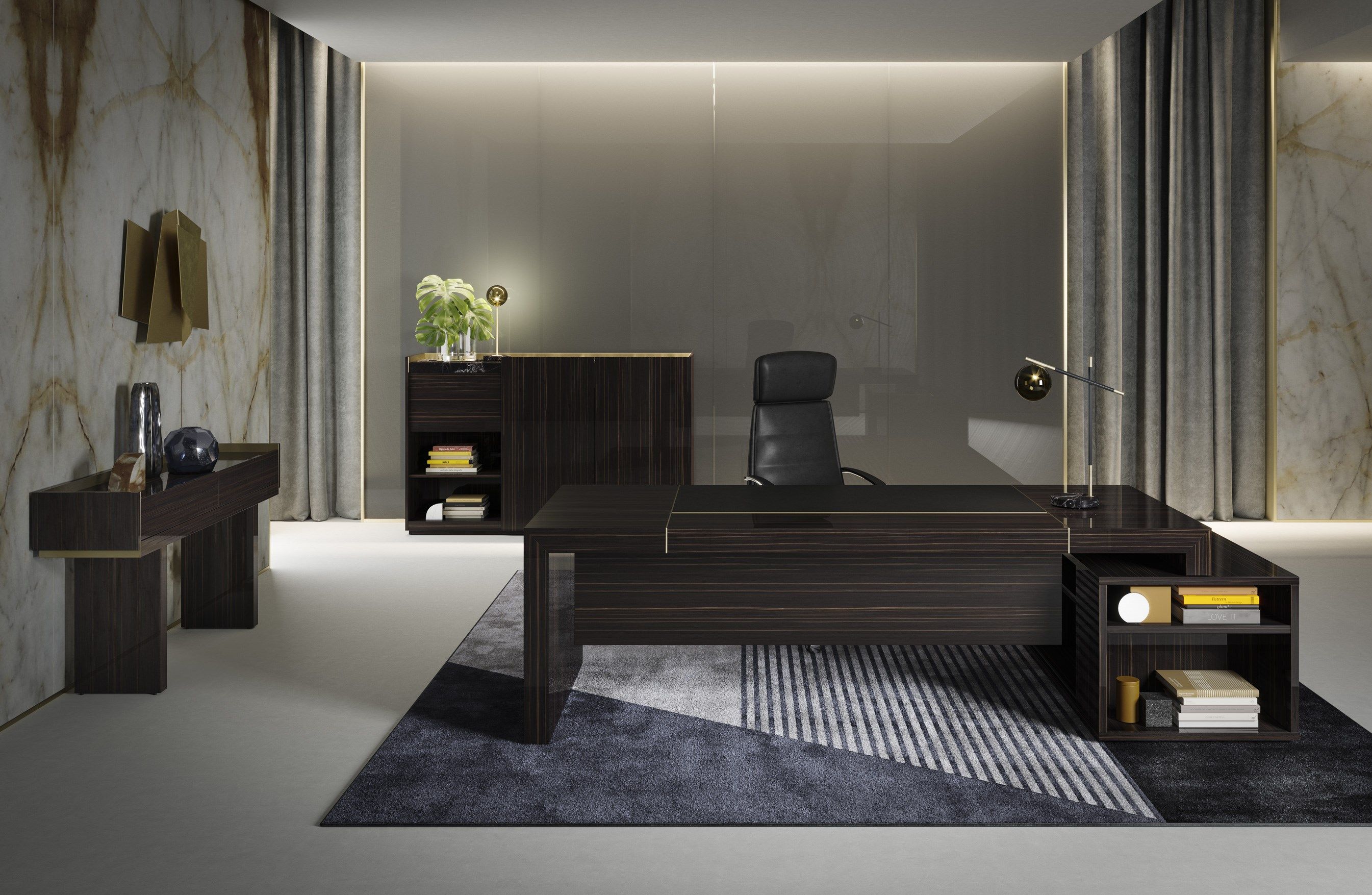 Деревянный исполнительный стол PROF Block 2.0 ARCH-00126139 - Вид №30