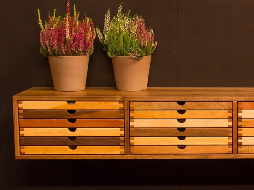 sixay furniture Подвесной буфет из дерева с ящиками Sixtematic 6242100  - Вид №3