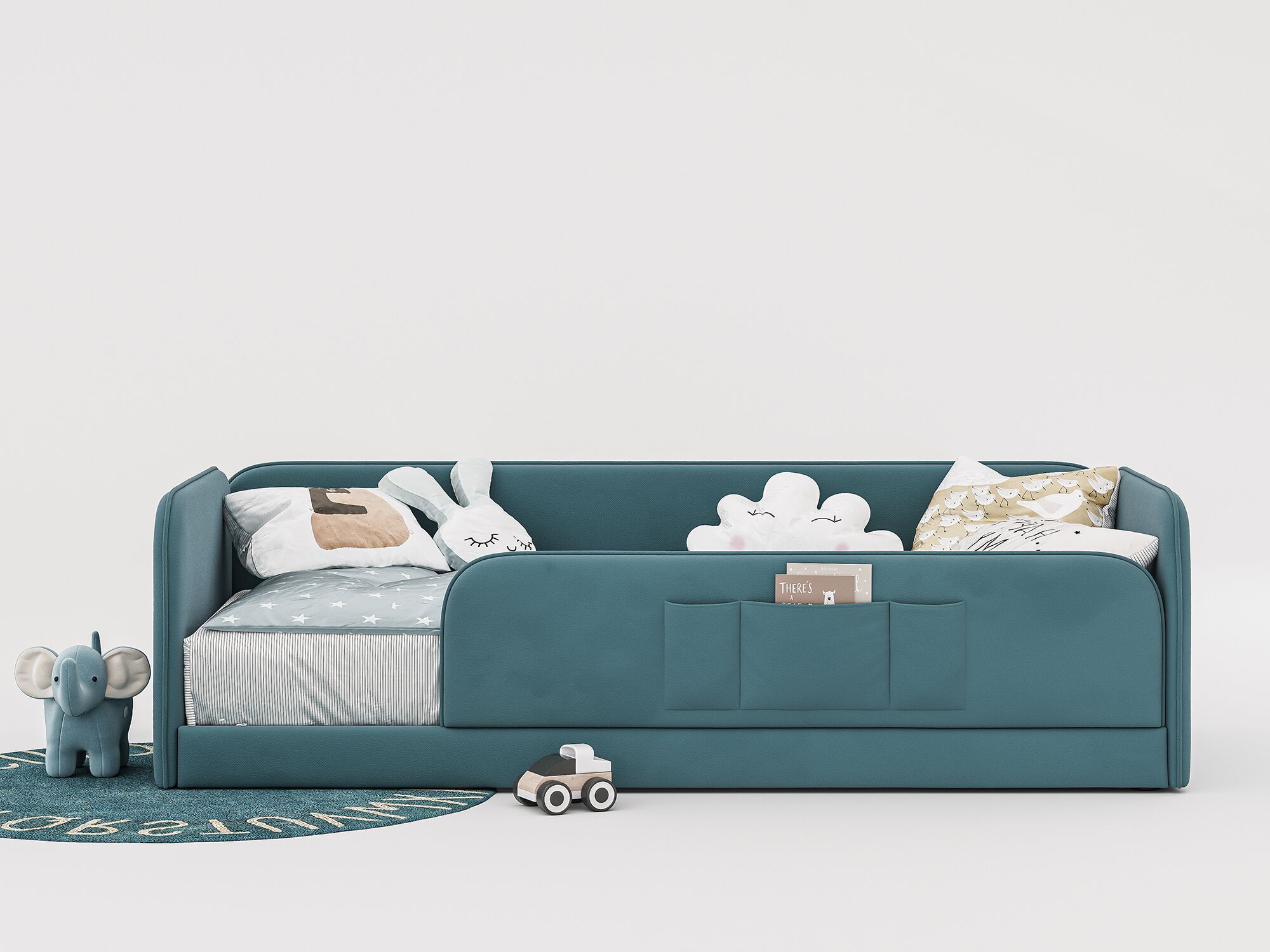 Односпальная кровать с мягким изголовьем Woodsoft RIO ARCH-00069676 - Вид №1