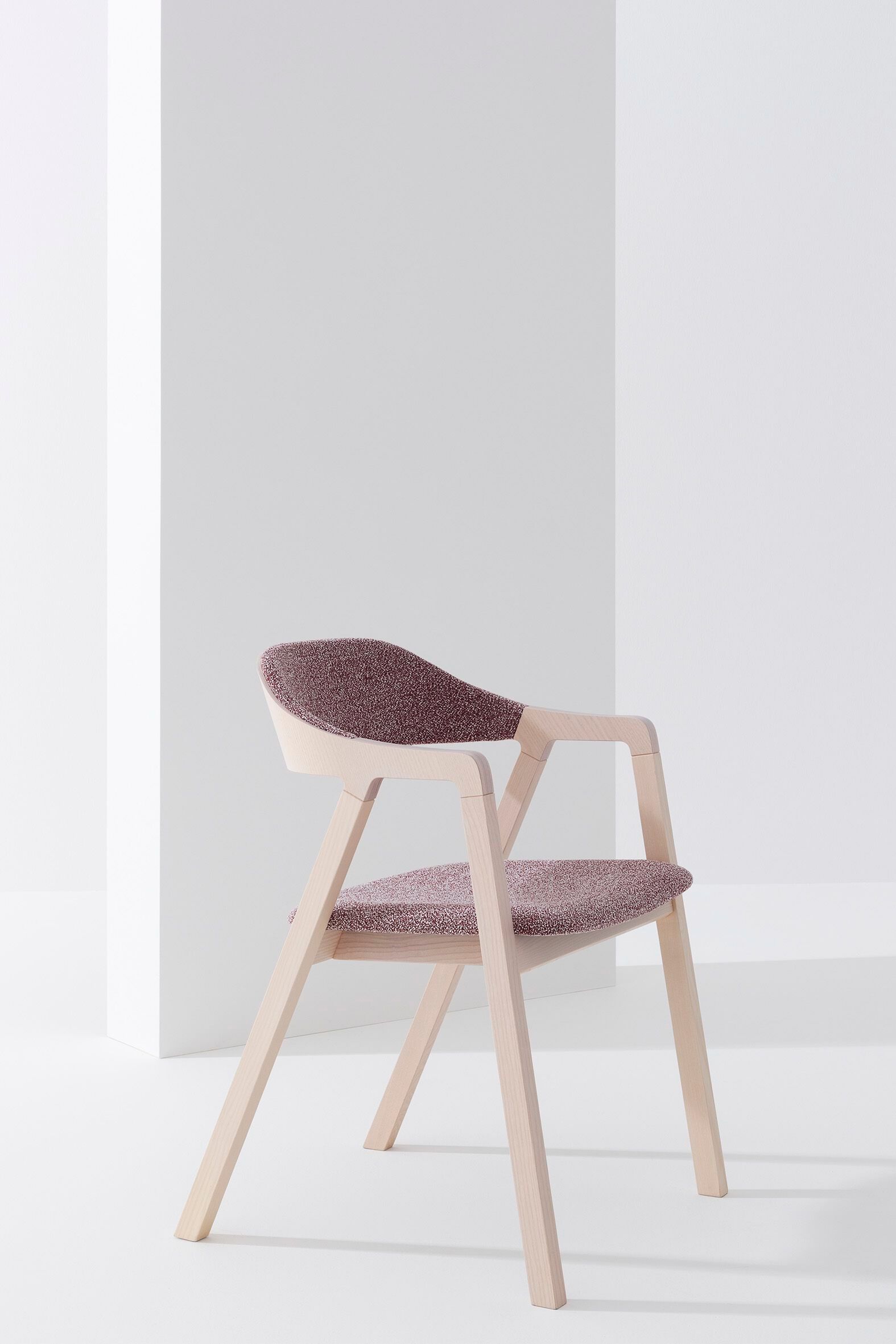 Мягкий стул из ясеня с подлокотниками Billiani Layer ARCH-00028592 - Вид №2